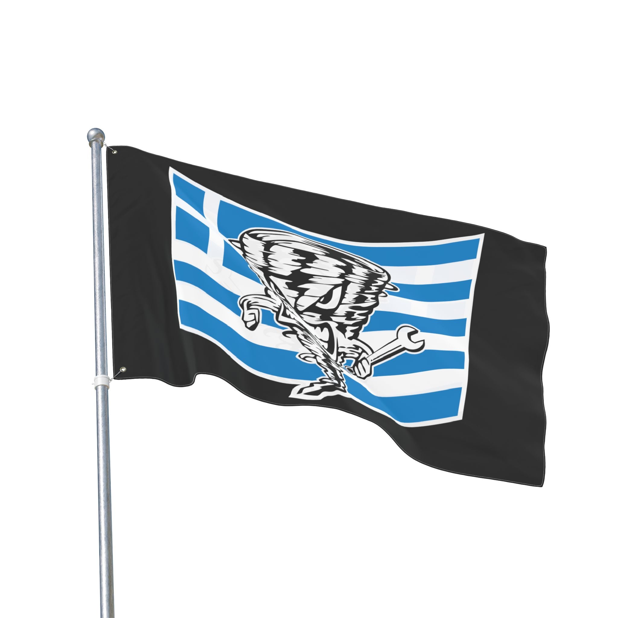 The Greek Tornado Double Sided Flag