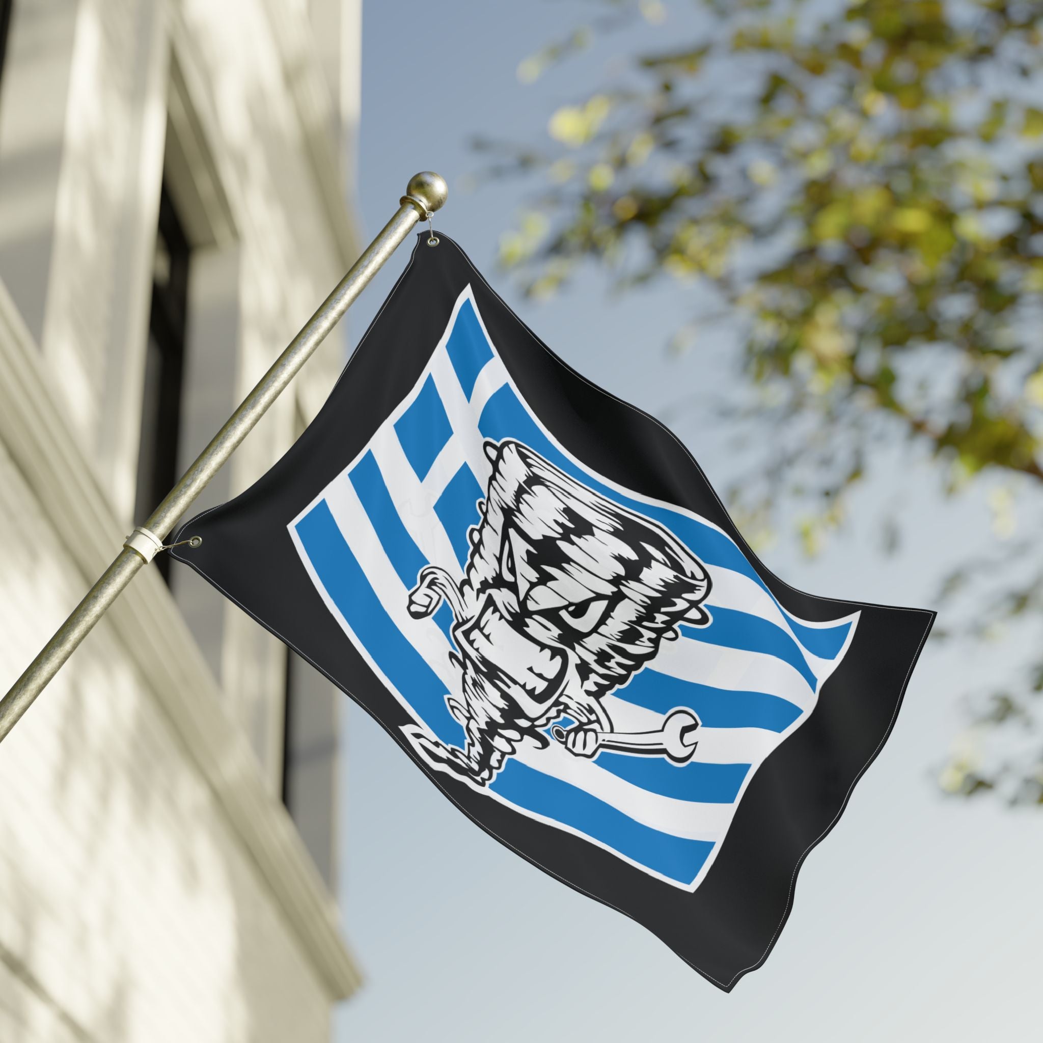 The Greek Tornado Double Sided Flag
