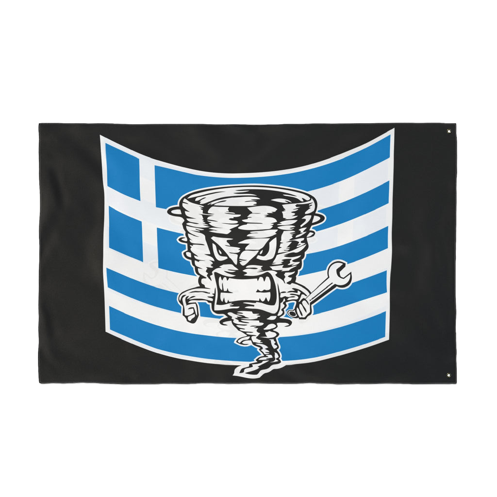 The Greek Tornado Double Sided Flag