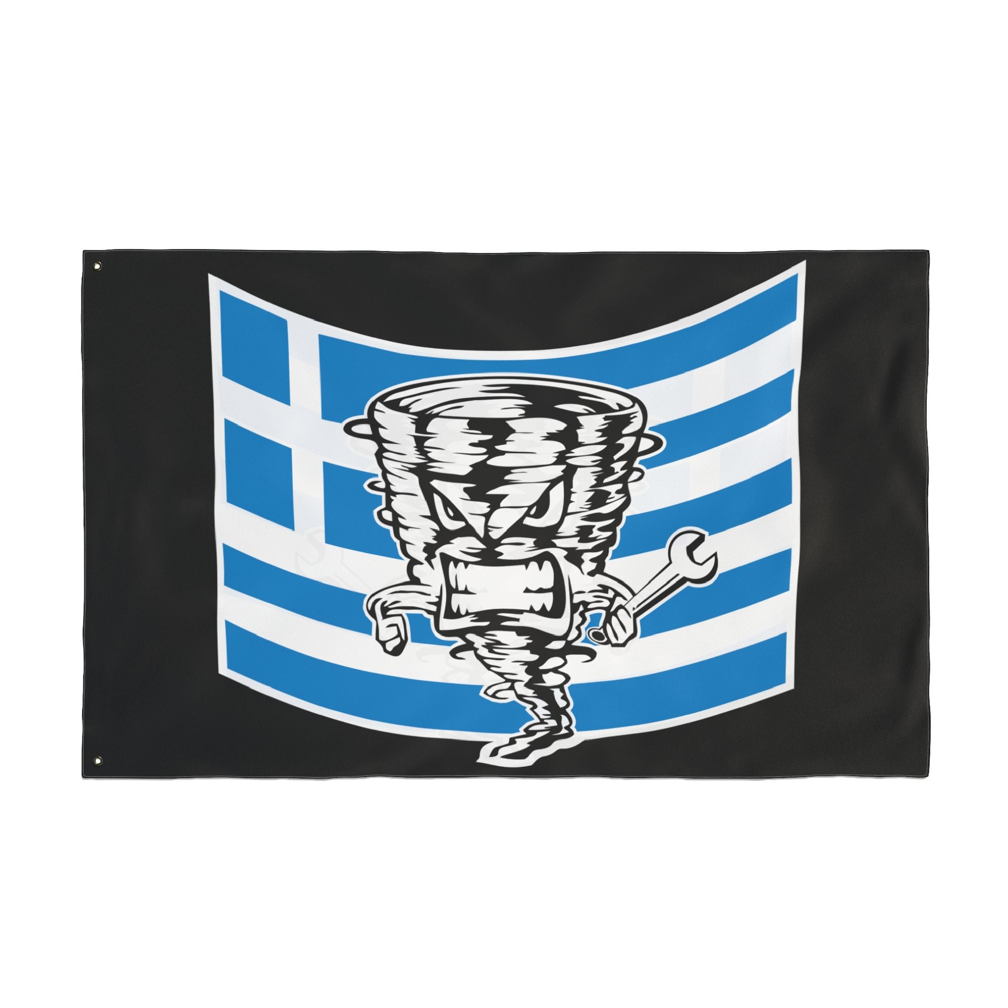 The Greek Tornado Double Sided Flag
