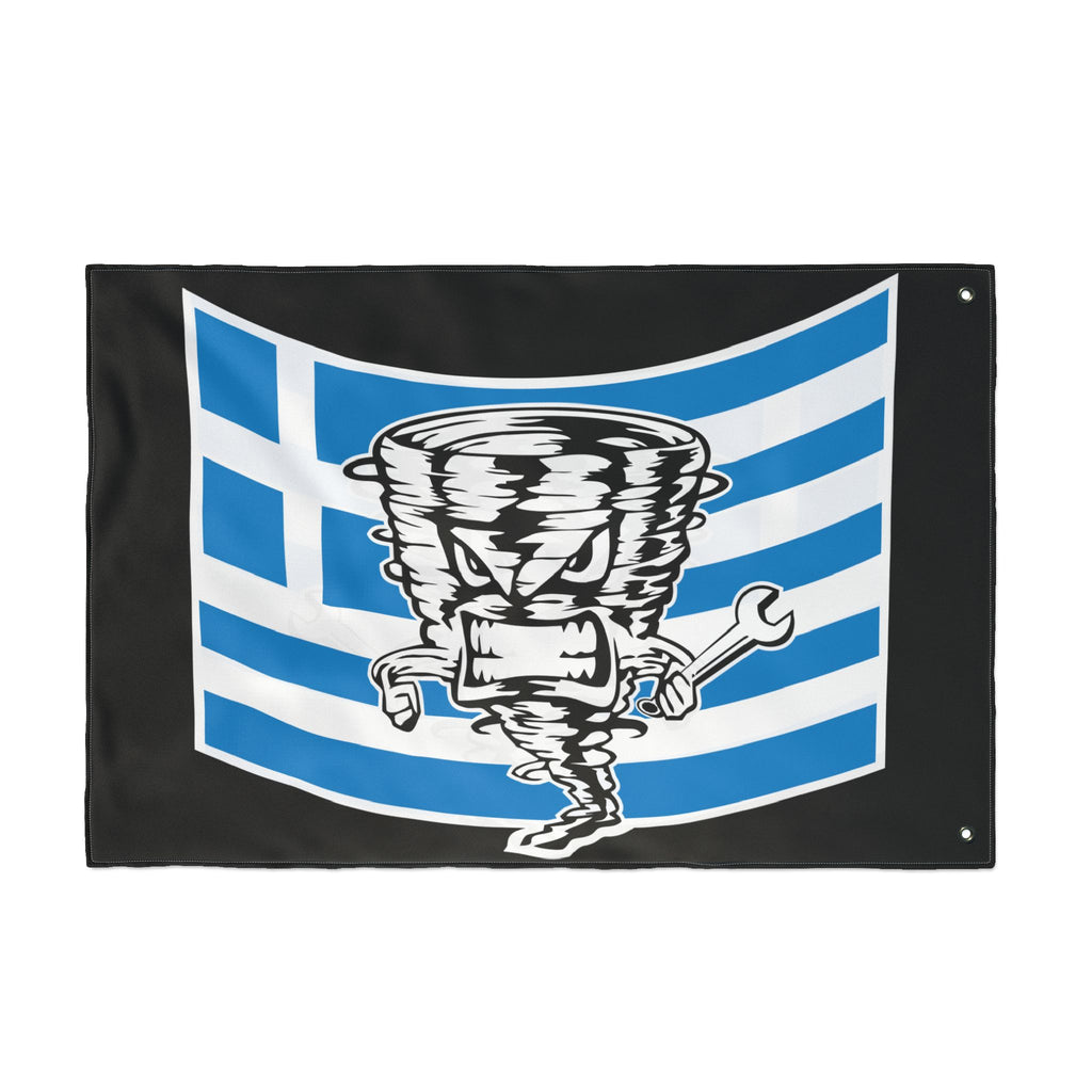 The Greek Tornado Double Sided Flag