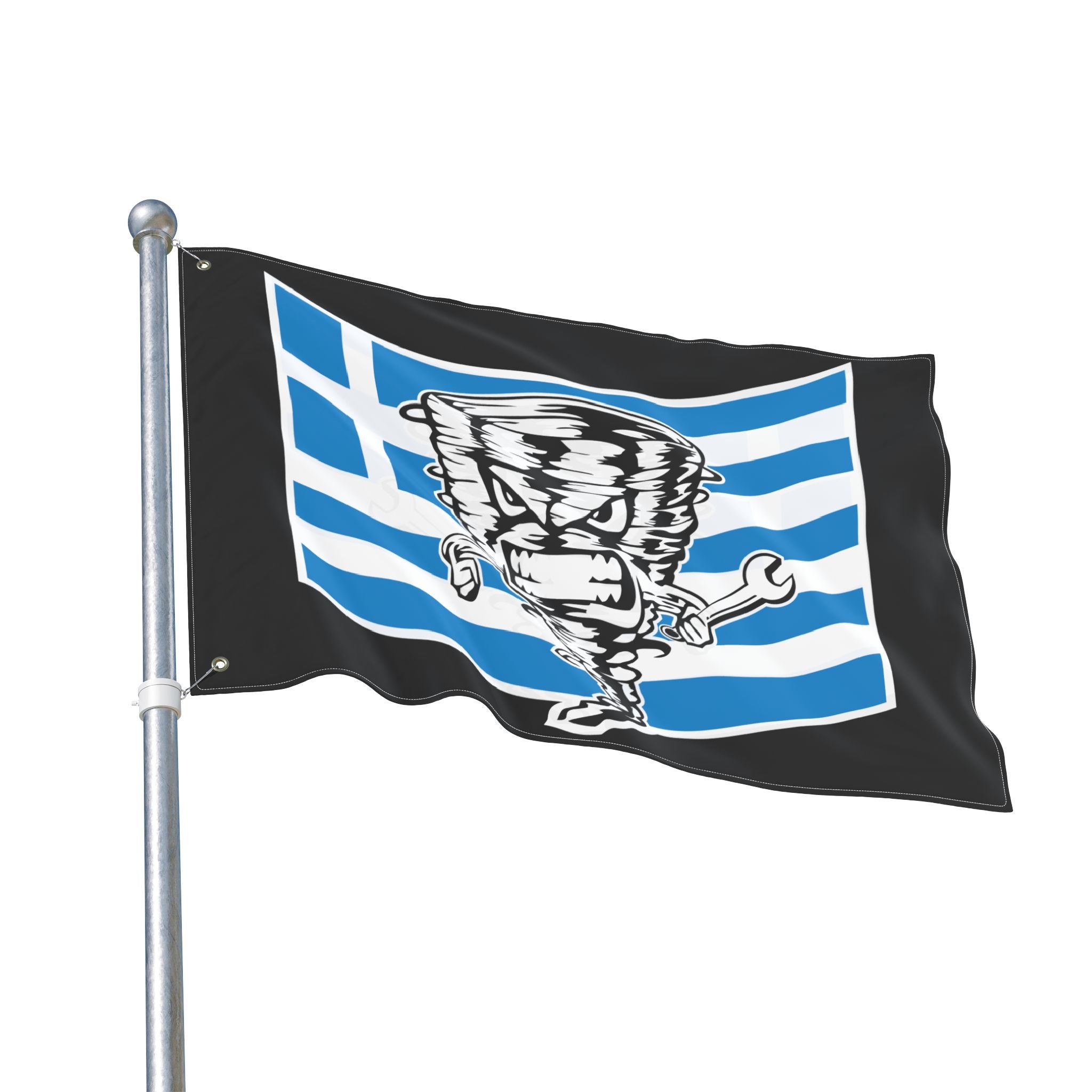 The Greek Tornado Double Sided Flag